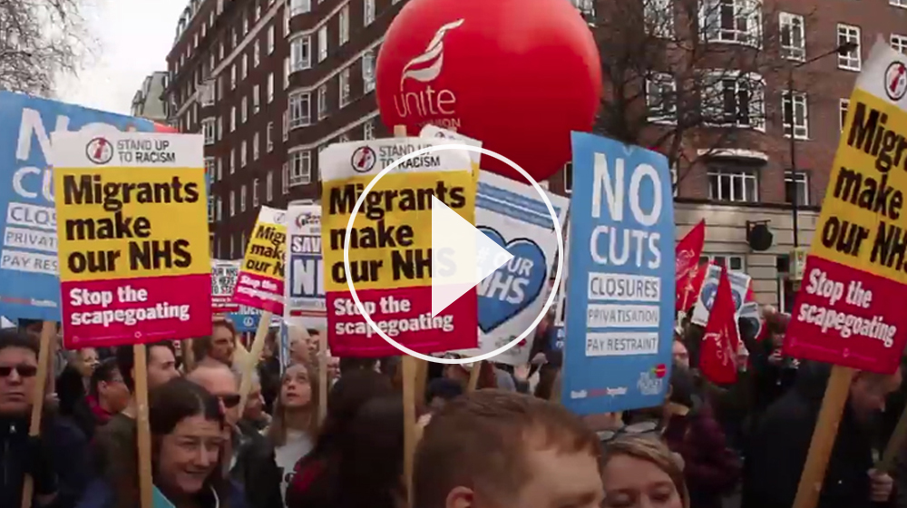 #OurNHS London Rally, March 4th 2017, ft Moby