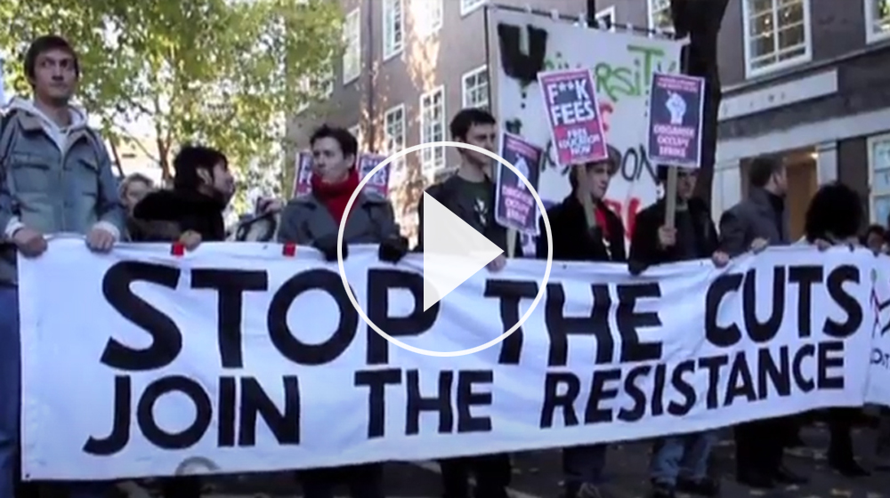 Student Cuts Protest in London